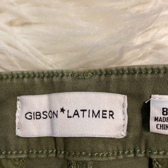 Gibson & Latimer Sage color Pants size 8 inseam 27” high rise relaxed chino - Picture 10 of 16
